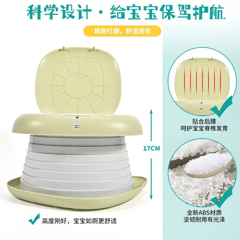 Portable Potty for Toddler Travel Foldable Potty Training Toilet for Car Camping Indoor Outdoor Bathroom for Baby Children Kids